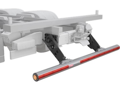 VBG zábrana proti podjetí sklopná EUF 180 585 - MAN/Scania - stříbrná